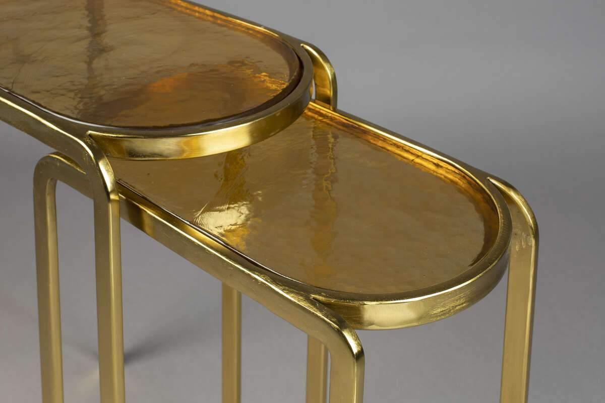 Coffee table BANDHU (2 pcs.) brass - Eye on Design