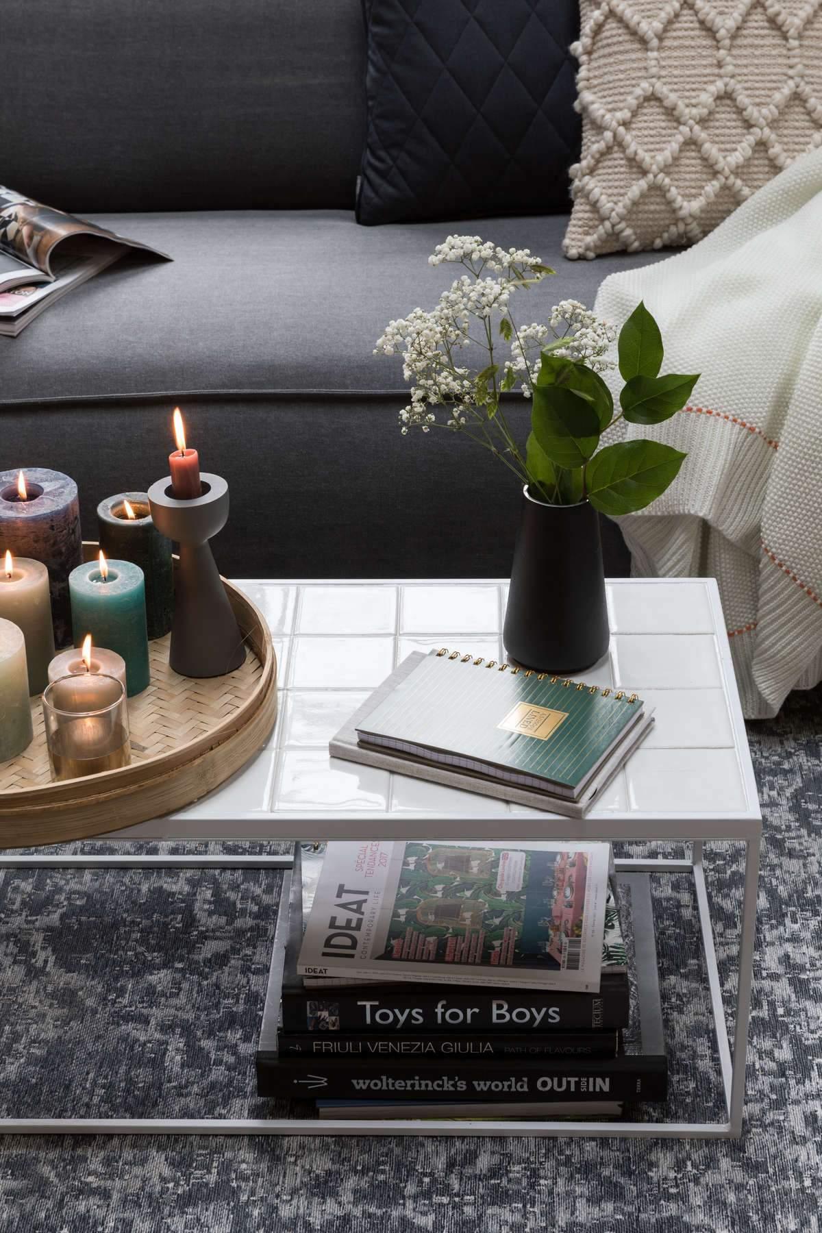 Coffee table GLAZED white, Zuiver, Eye on Design