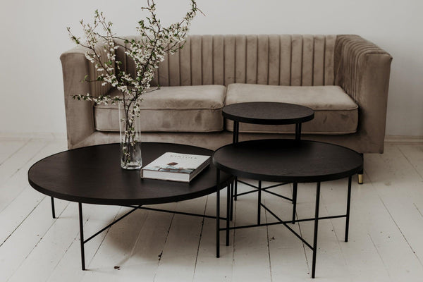 Coffee table HARSTAD #3 black oak - Eye on Design