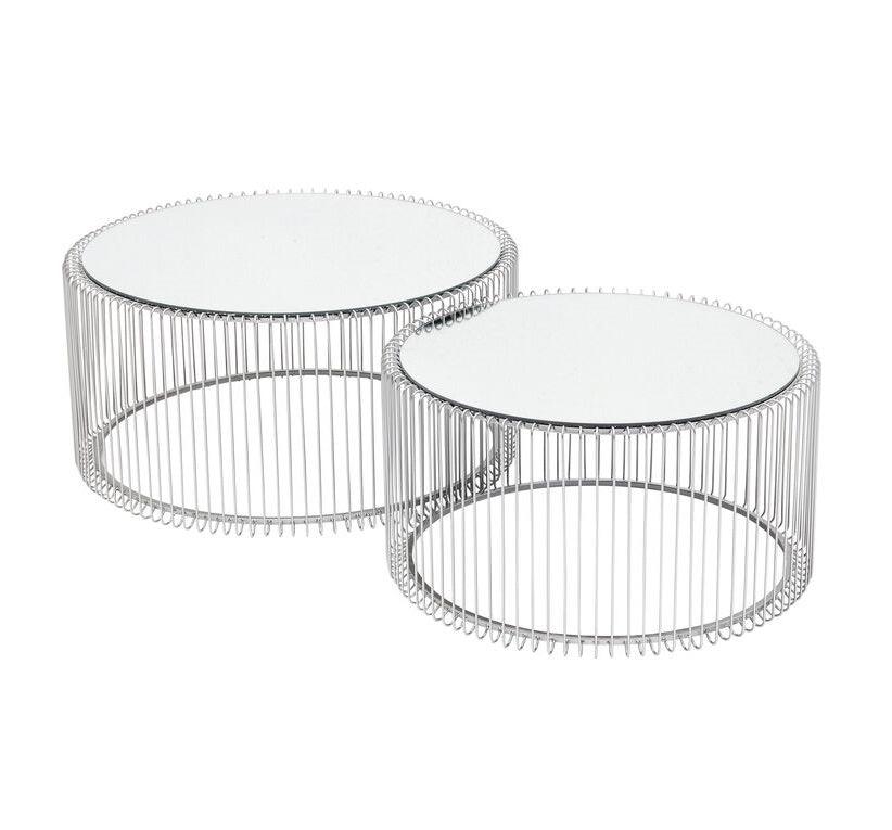 Coffee table set WIRE silver - Eye on Design