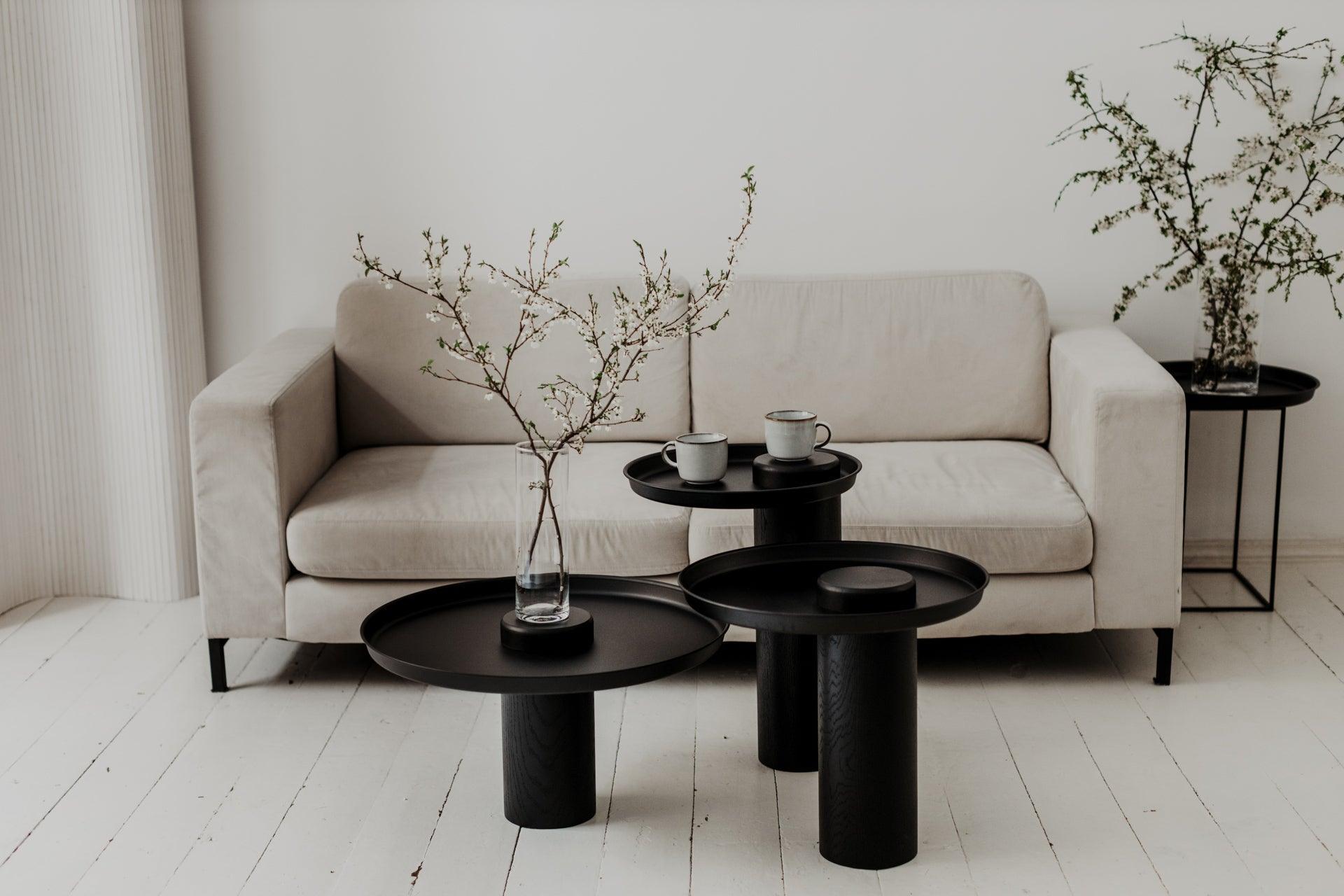 Coffee table SKIEN black oak with black top - Eye on Design