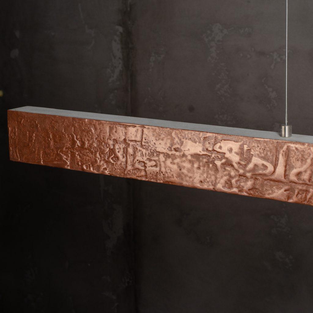 CONCRETE LINE pendant lamp, copper - Eye on Design