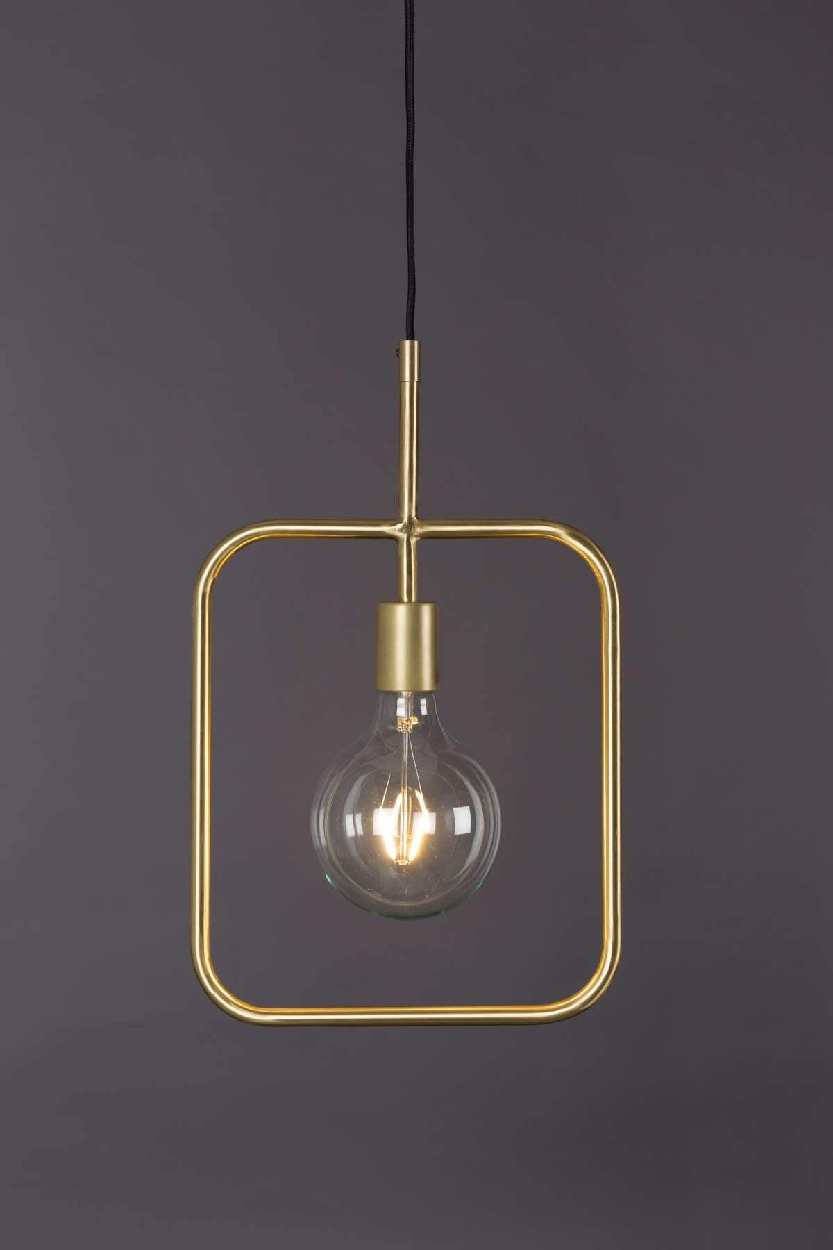 CUBO pendant lamp, gold, Dutchbone, Eye on Design