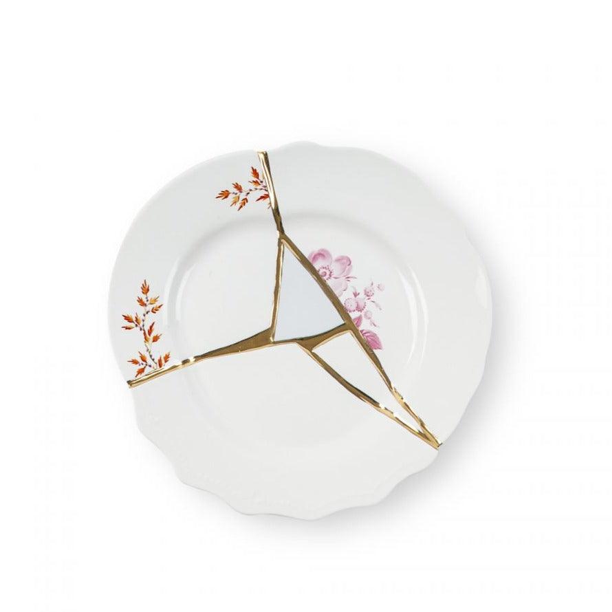 Dessert plate KINTSUGI #2 porcelain - Eye on Design