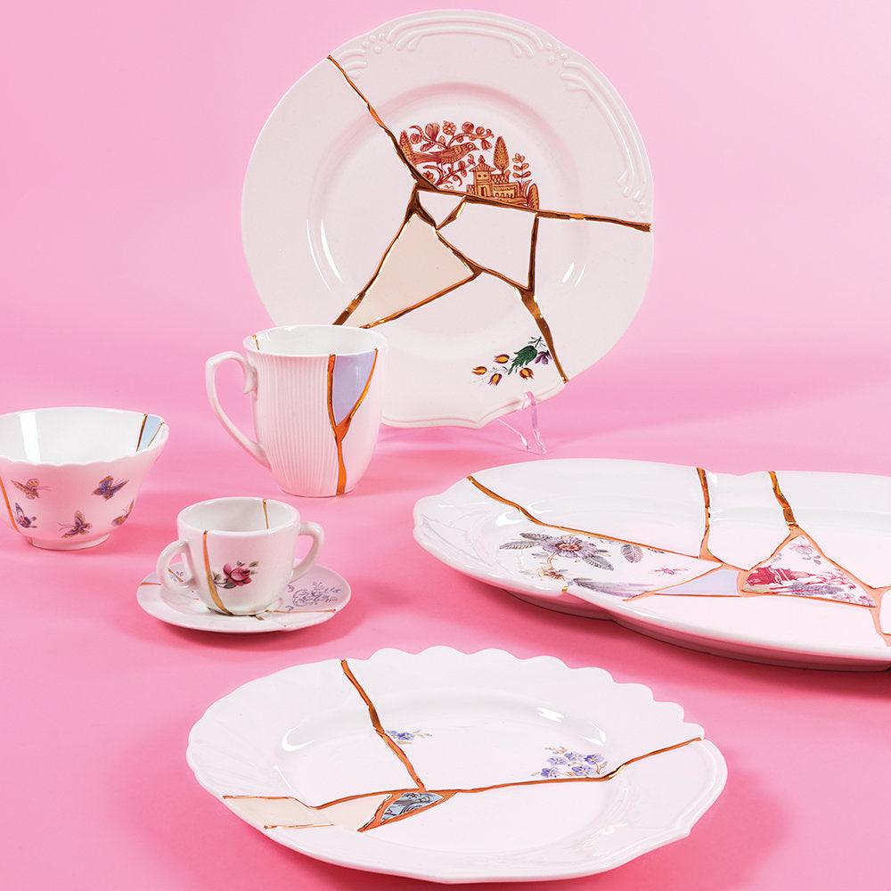 Dessert plate KINTSUGI #2 porcelain - Eye on Design