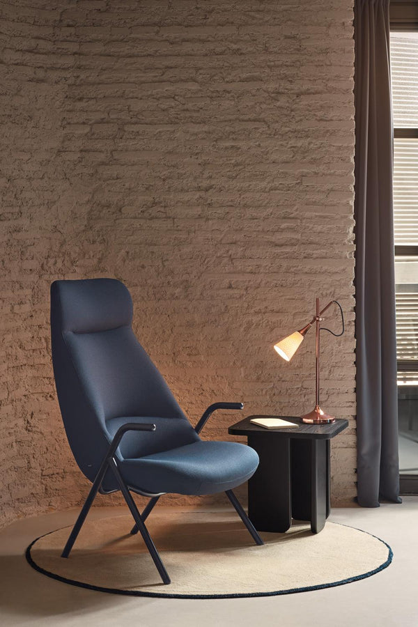 DINS high back armchair dark blue - Eye on Design