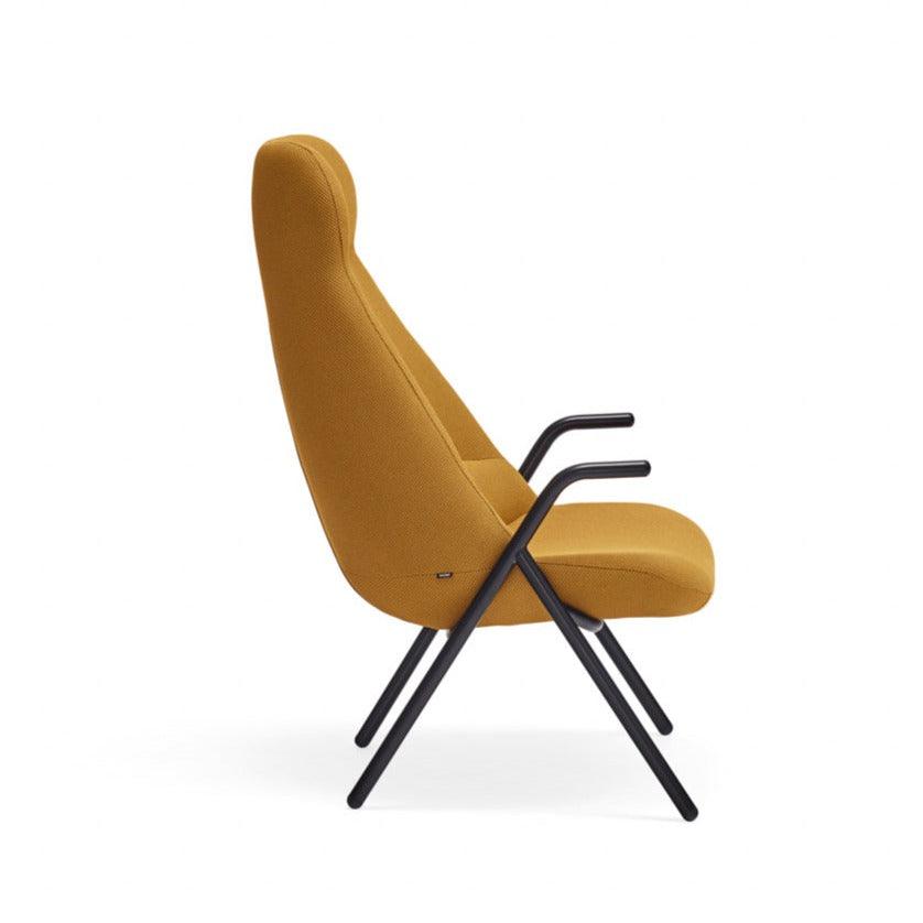 DINS high back armchair mustard - Eye on Design