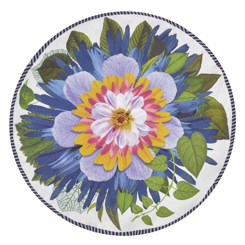 Double sided pillow FLORIBUNDA RUISEEAU cotton satin - Eye on Design