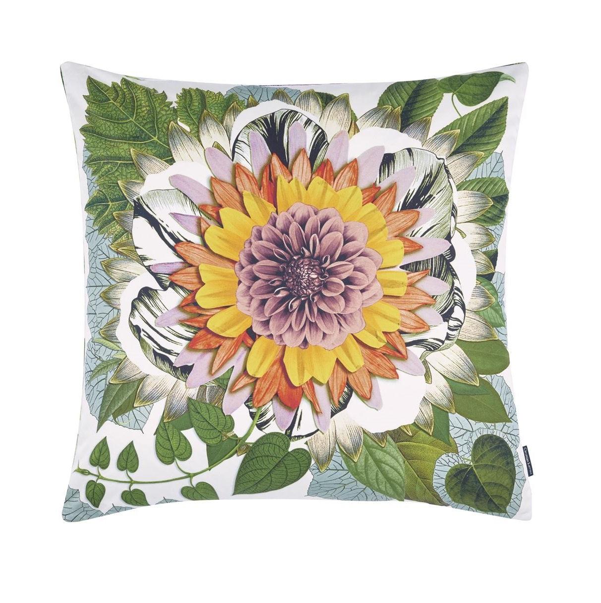 Double sided pillow FLOWERWORKS CAMELIA cotton satin - Eye on Design