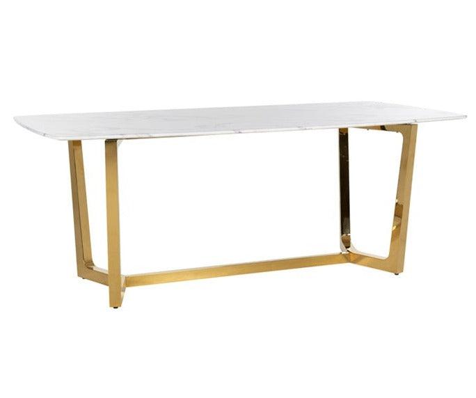 DYNASTY white marble table - Eye on Design