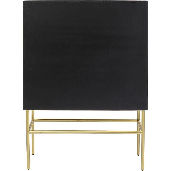 ELECTRO bookcase black with gold details - Eye on Design