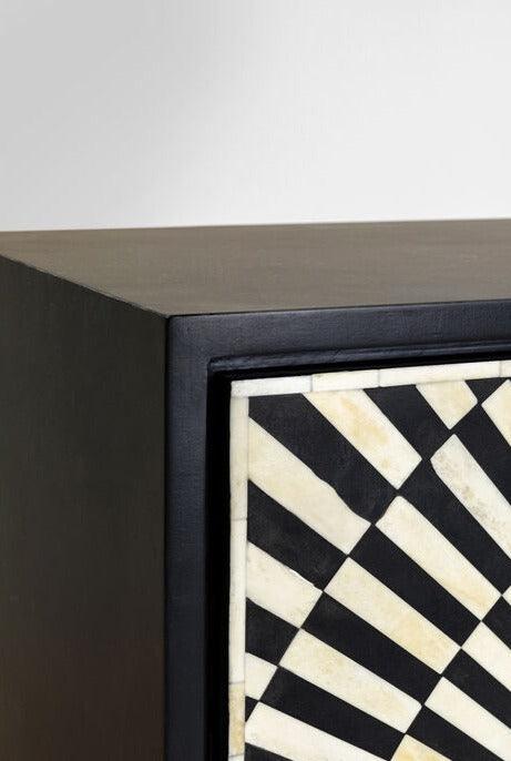 ELECTRO bookcase black with gold details - Eye on Design