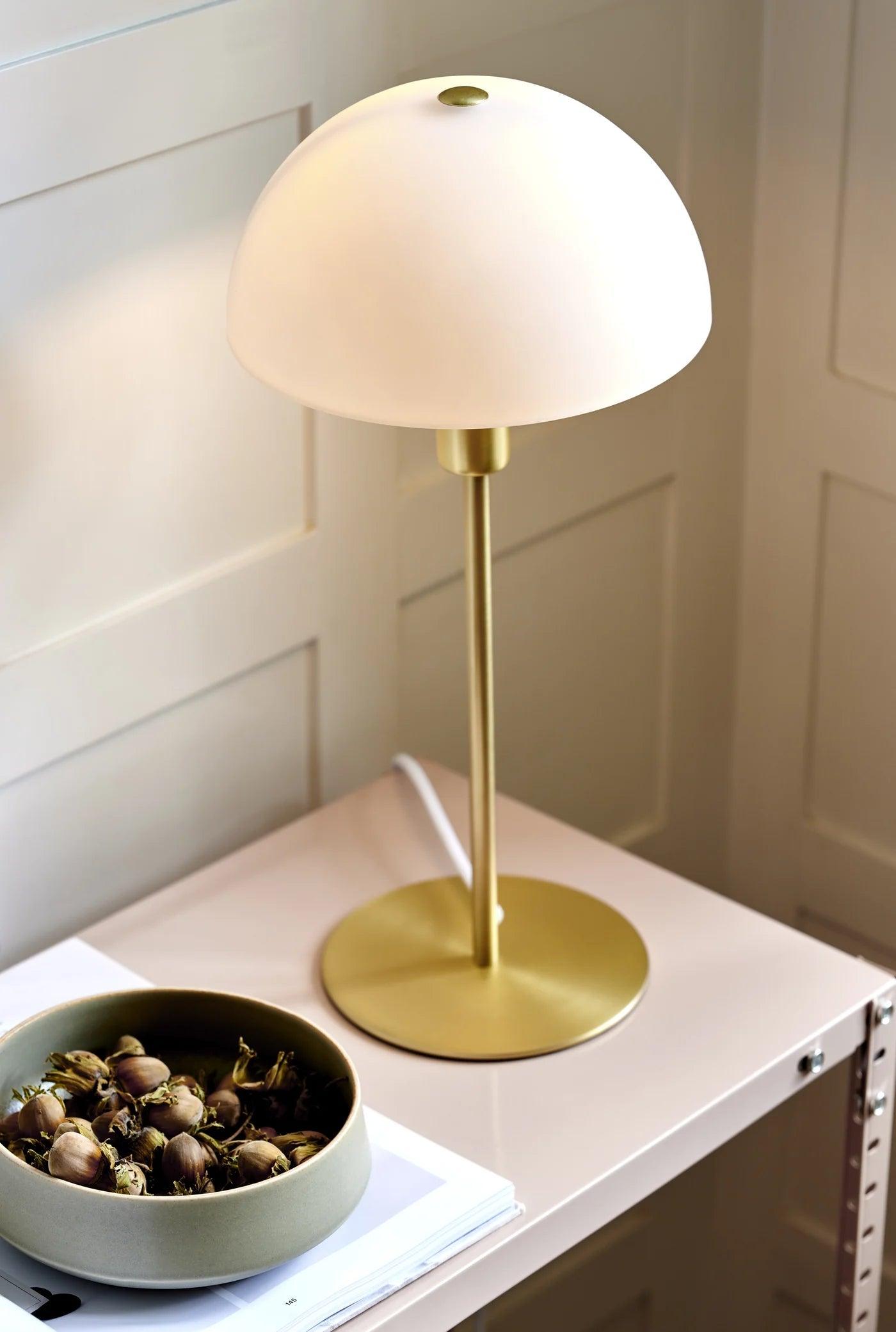 ELLEN Table lamp, gold with glass diffuser - Eye on Design