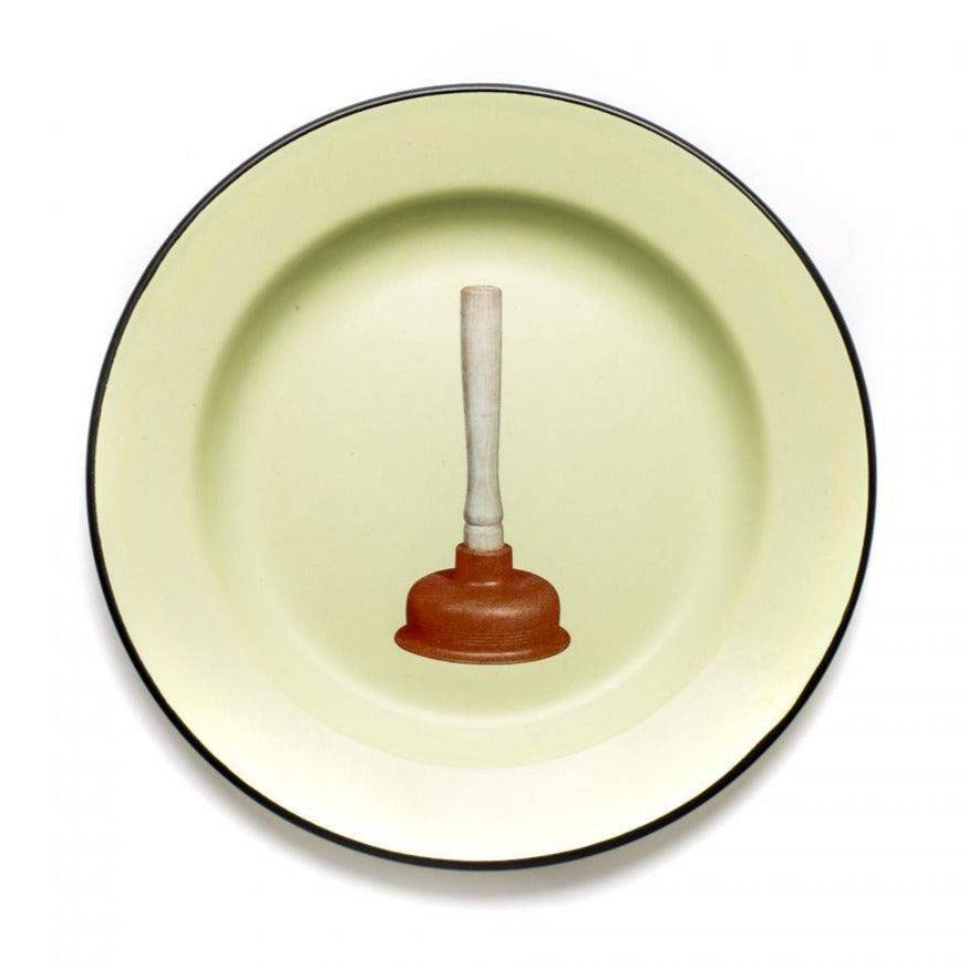 Enamel plate PLUNGER green - Eye on Design