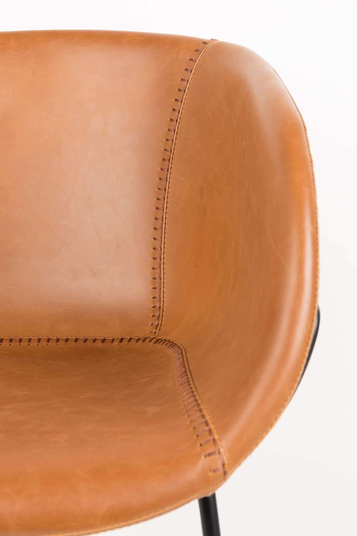 FESTON ecological leather armchair brown - Eye on Design