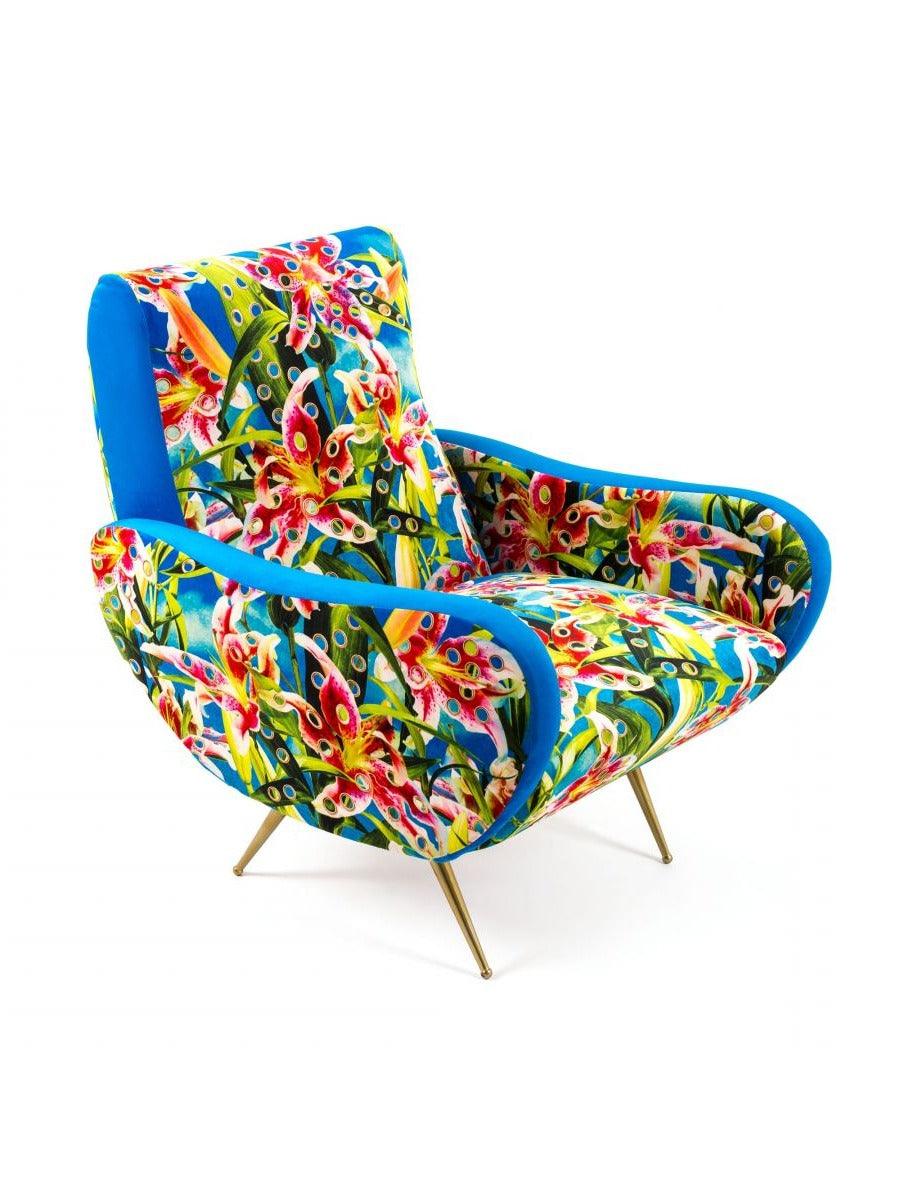 FLOWERS armchair blue - Eye on Design