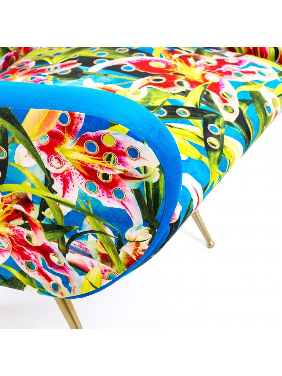 FLOWERS armchair blue - Eye on Design