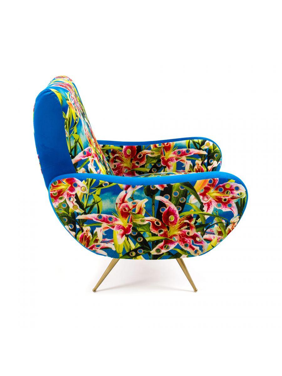 FLOWERS armchair blue - Eye on Design