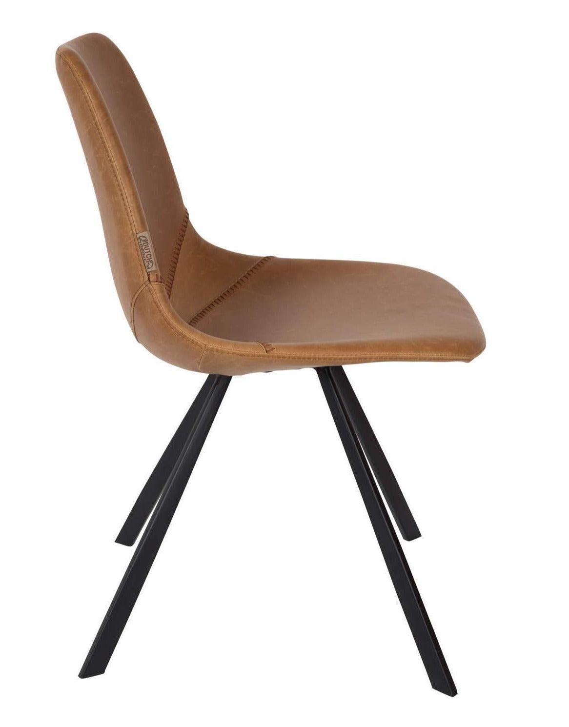 FRANKY chair eco leather brown, Dutchbone, Eye on Design