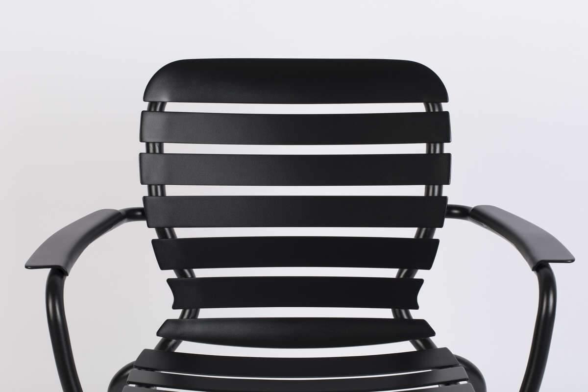 Garden chair with armrests VONDEL black, Zuiver, Eye on Design