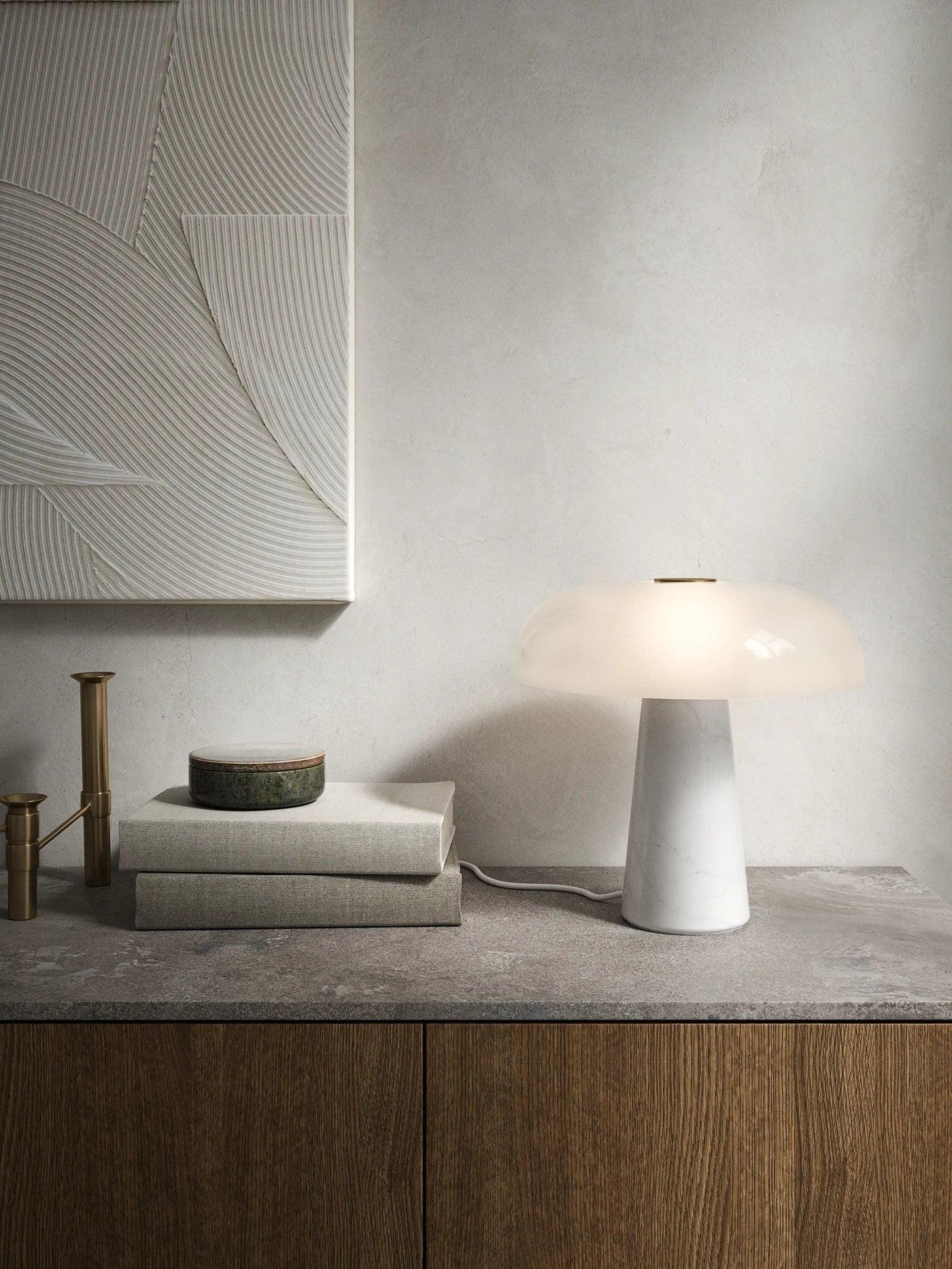 GLOSSY marble table lamp - Eye on Design