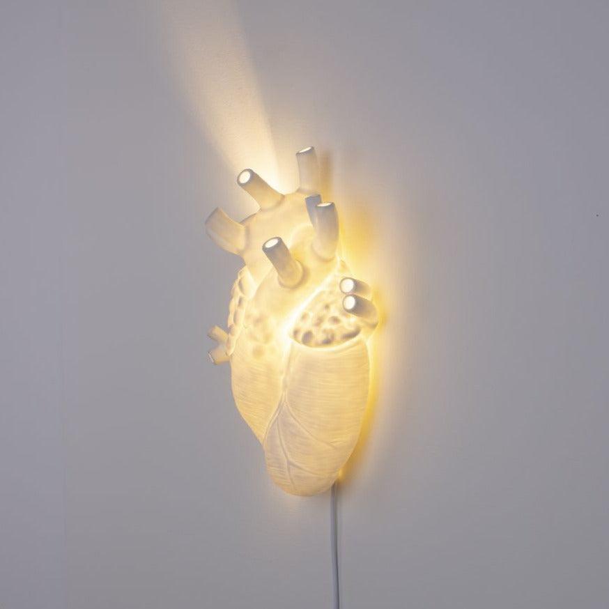 HEART wall lamp white porcelain - Eye on Design