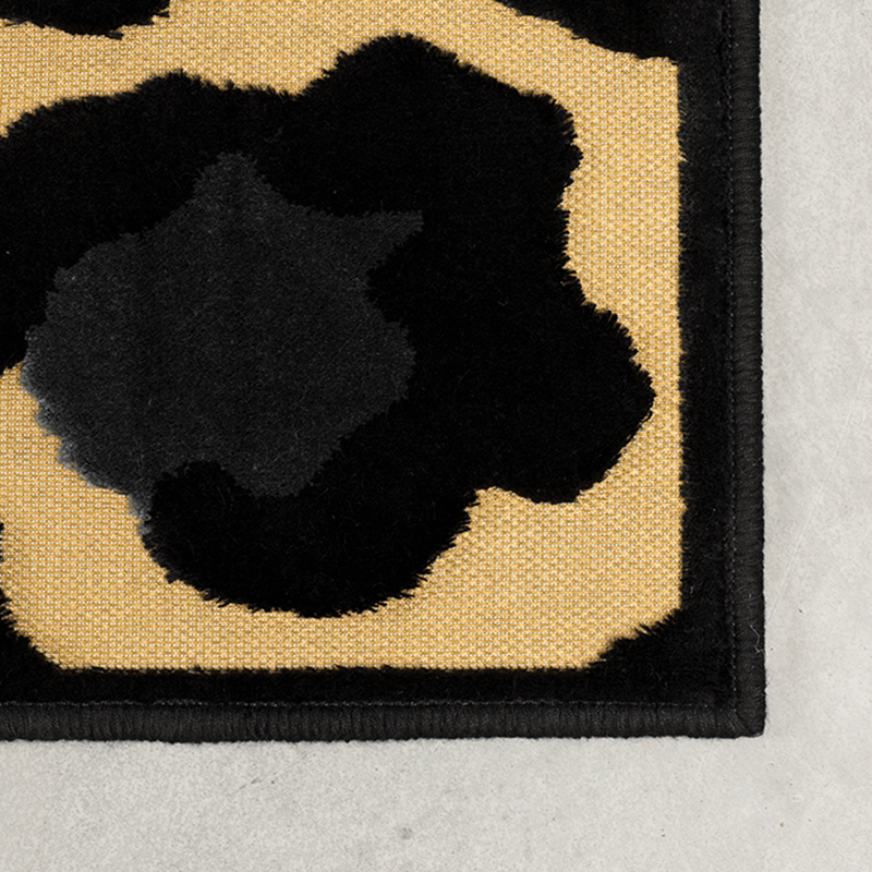 The bold monkey it's a wild world rug Mama Panther is a simple way to change the character of the room. It is a vocal point for minimalist interiors or a fun sparring partner for each room that is not afraid of a collision of prints.