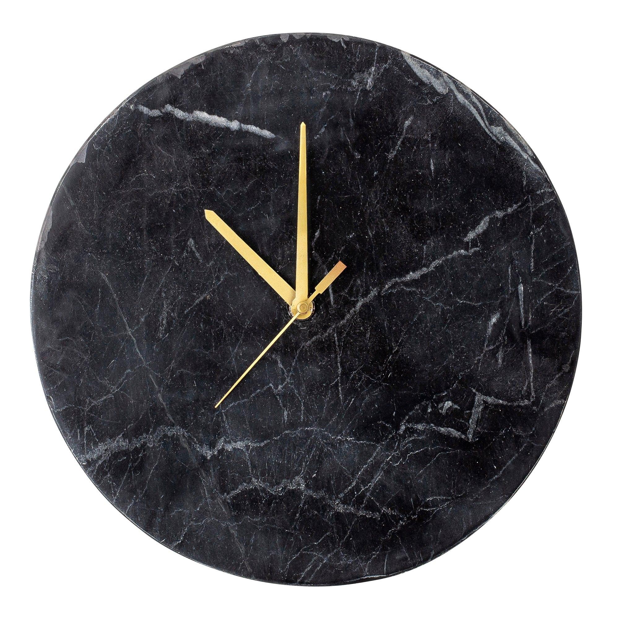 JAMIN black marble wall clock - Eye on Design