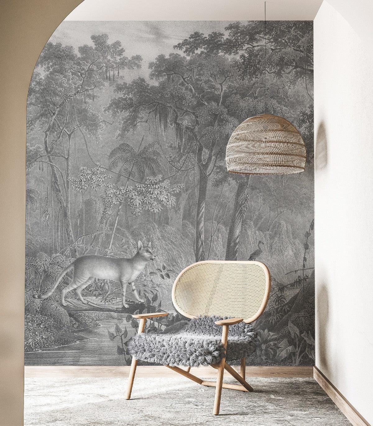 JUNGLE CAT wallpaper - Eye on Design