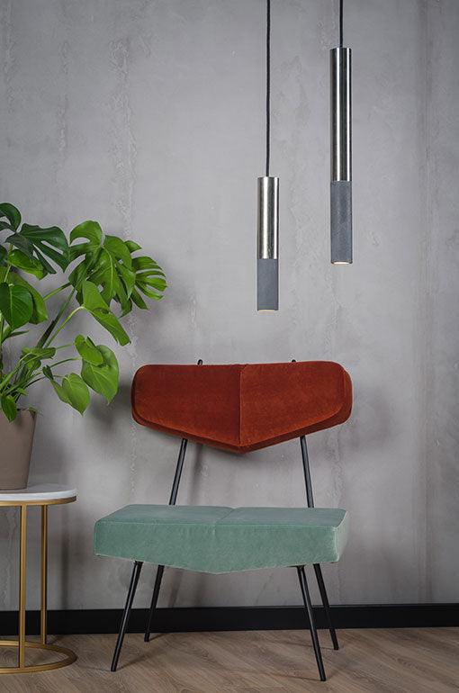 KALLA INOX concrete pendant lamp - Eye on Design