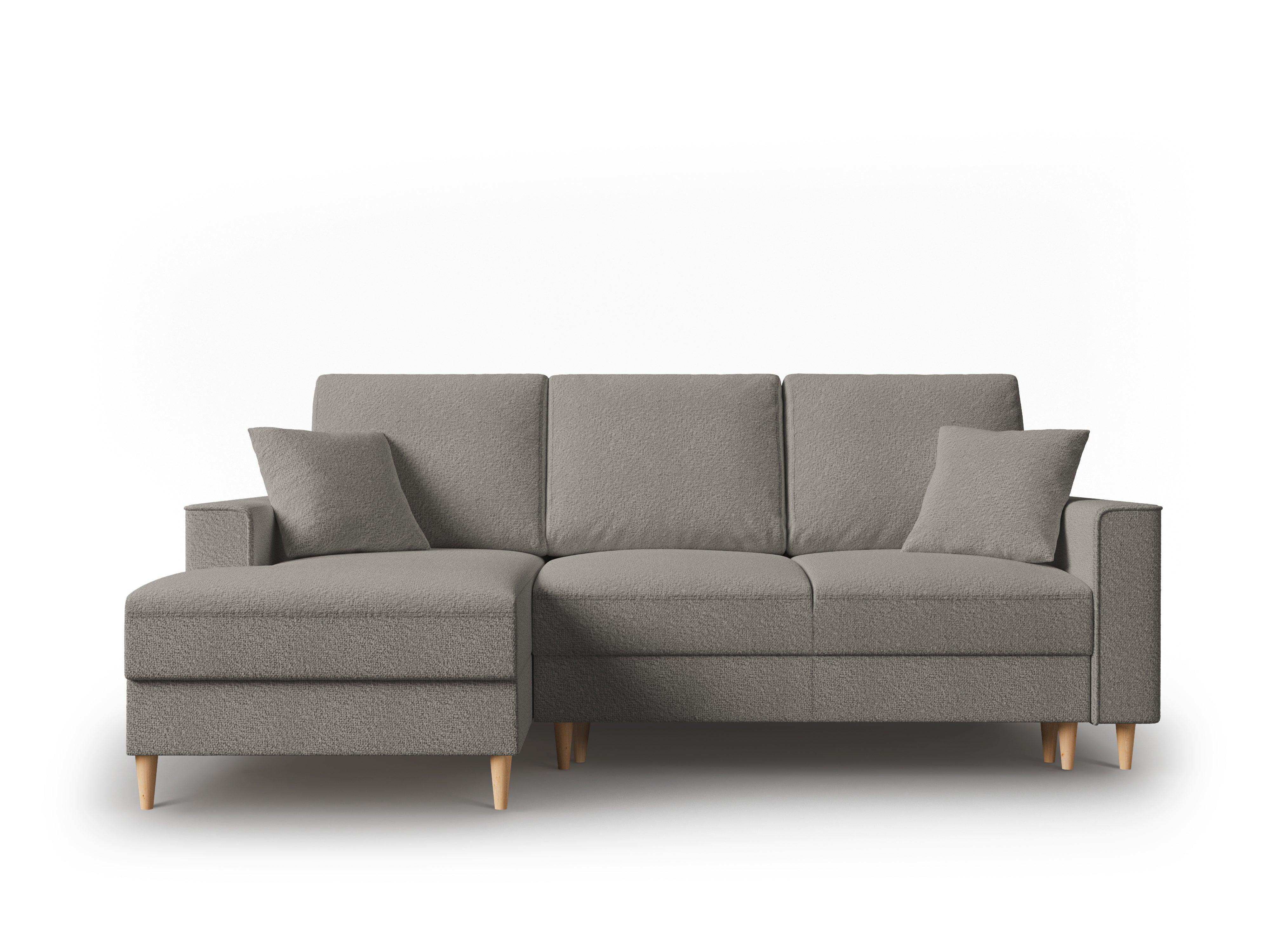 Boucle Left Corner Sofa With Bed Function And Box, "Cartadera", 4 Seats, 225x147x90
Made in Europe, Mazzini Sofas, Eye on Design