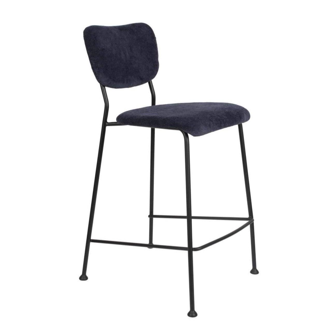 Low hocker BENSON navy blue, Zuiver, Eye on Design