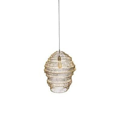 LUCA L pendant lamp brass, Dutchbone, Eye on Design