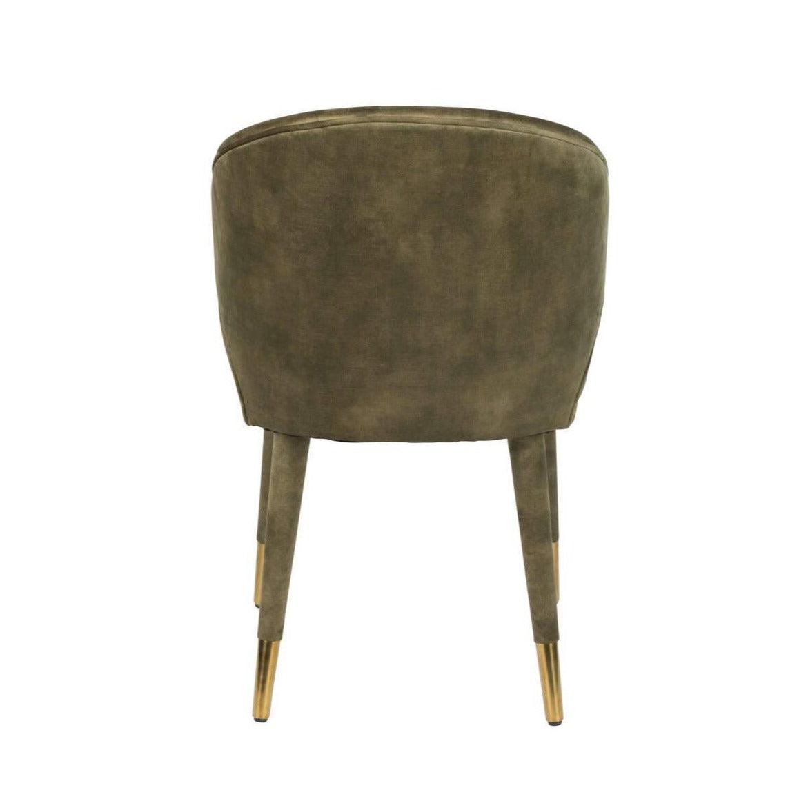 LUNAR VELVET chair green, Dutchbone, Eye on Design