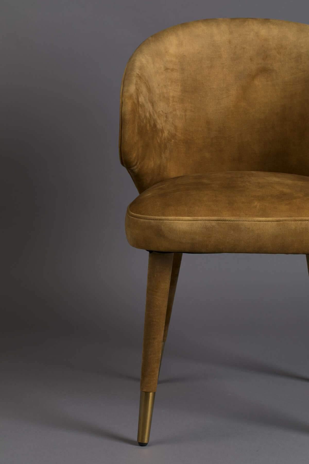 LUNAR VELVET chair mustard - Eye on Design