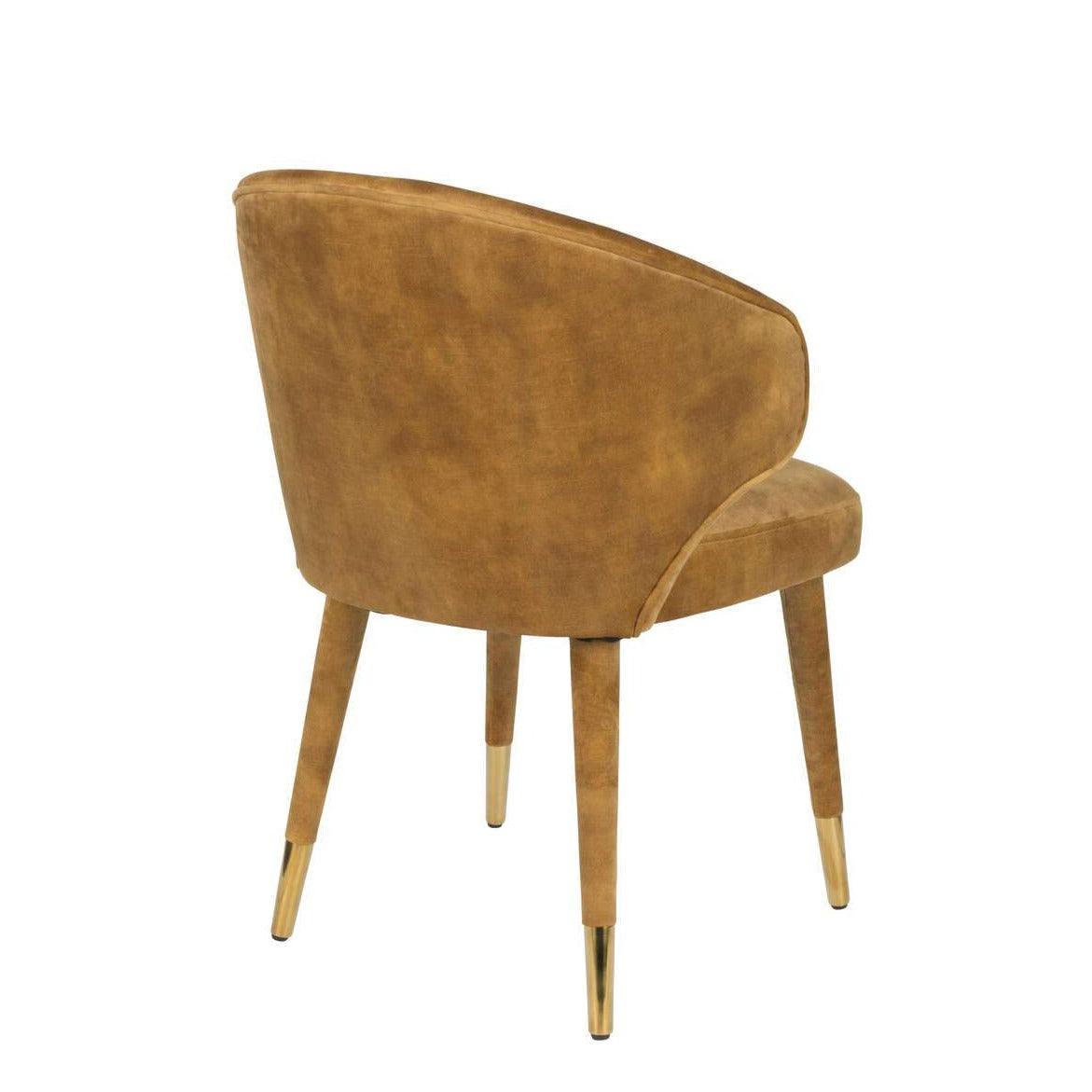 LUNAR VELVET chair mustard - Eye on Design