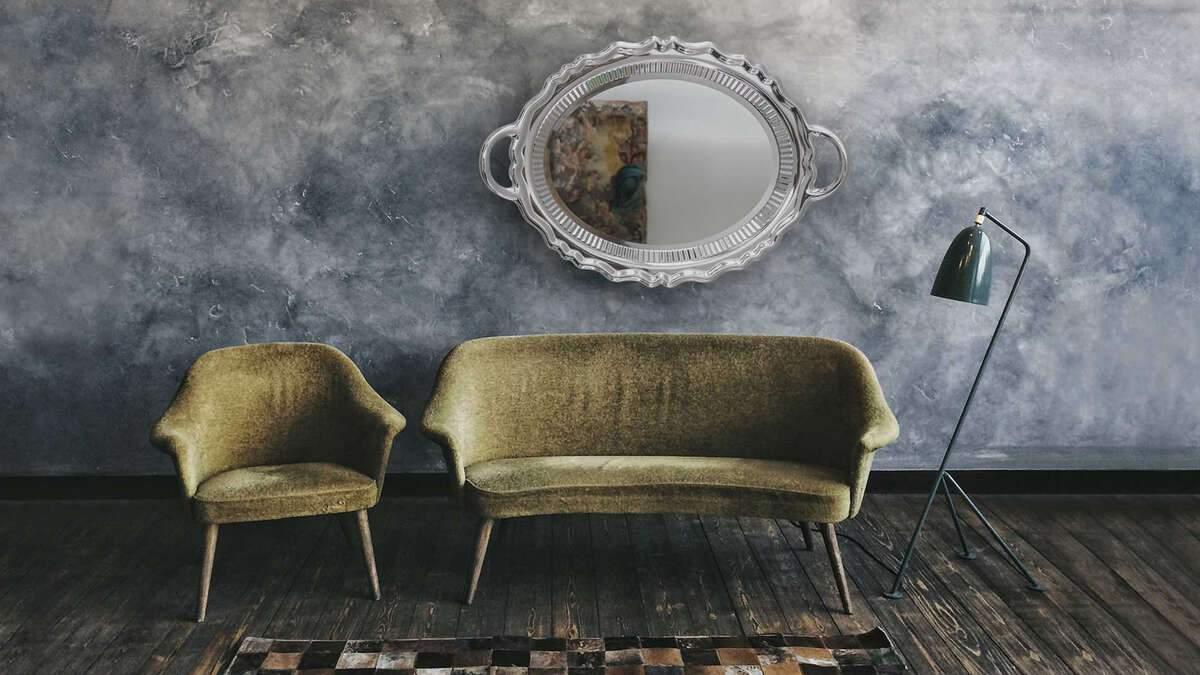 Lustro PLATEAU srebrny Qeeboo    Eye on Design