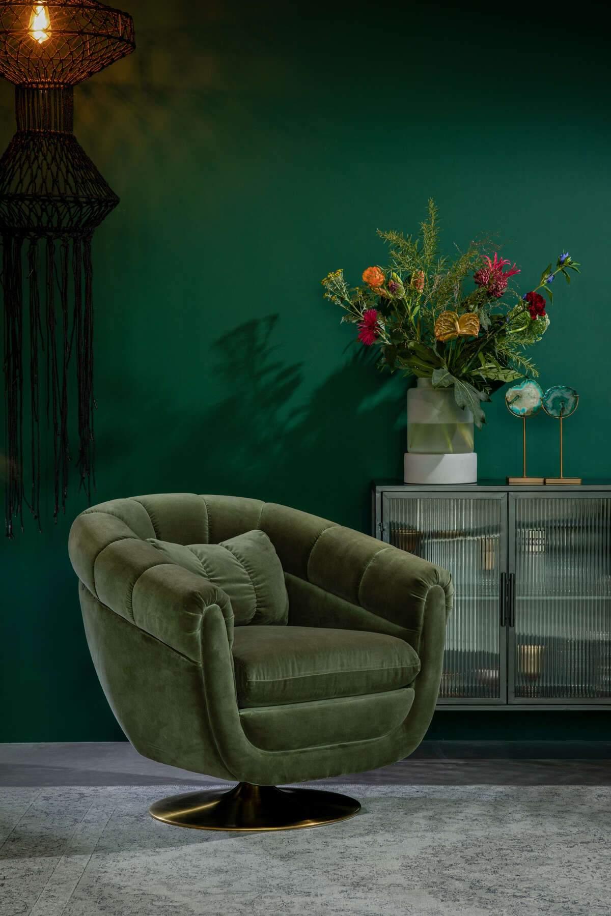 MEMBER armchair olive green, Dutchbone, Eye on Design