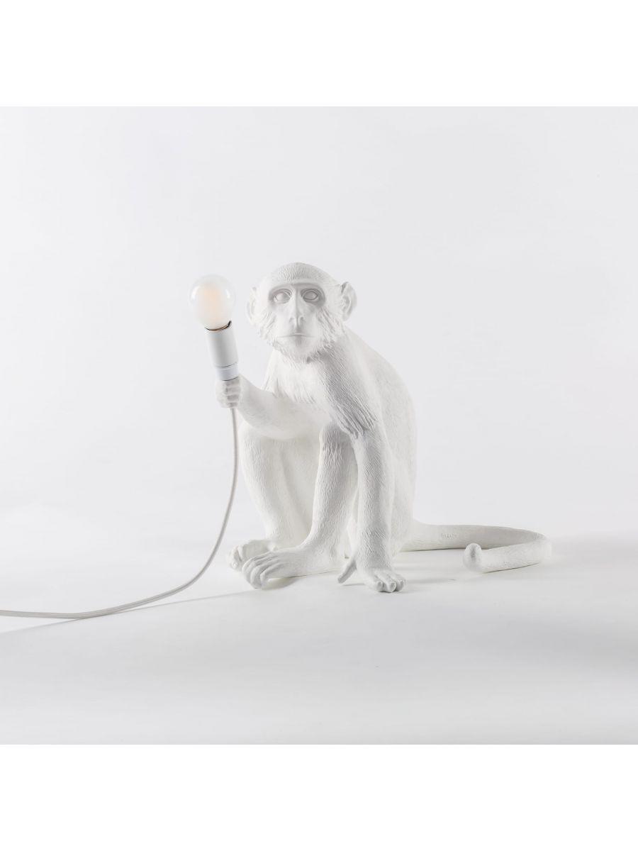 MONKEY SITTING lamp white - Eye on Design