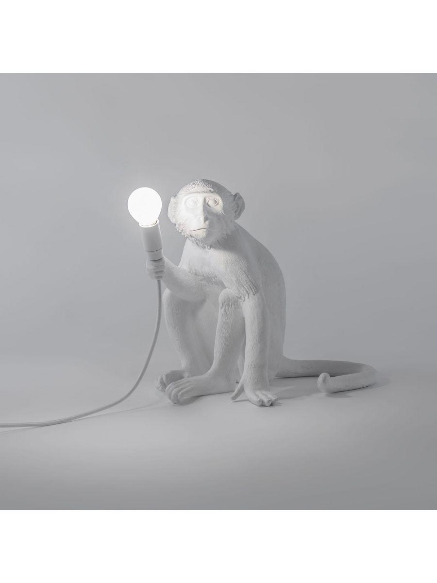 MONKEY SITTING lamp white - Eye on Design