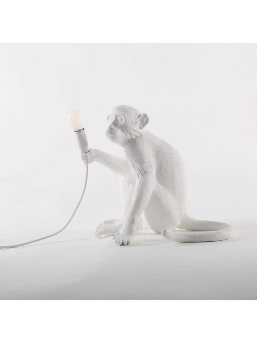 MONKEY SITTING lamp white - Eye on Design