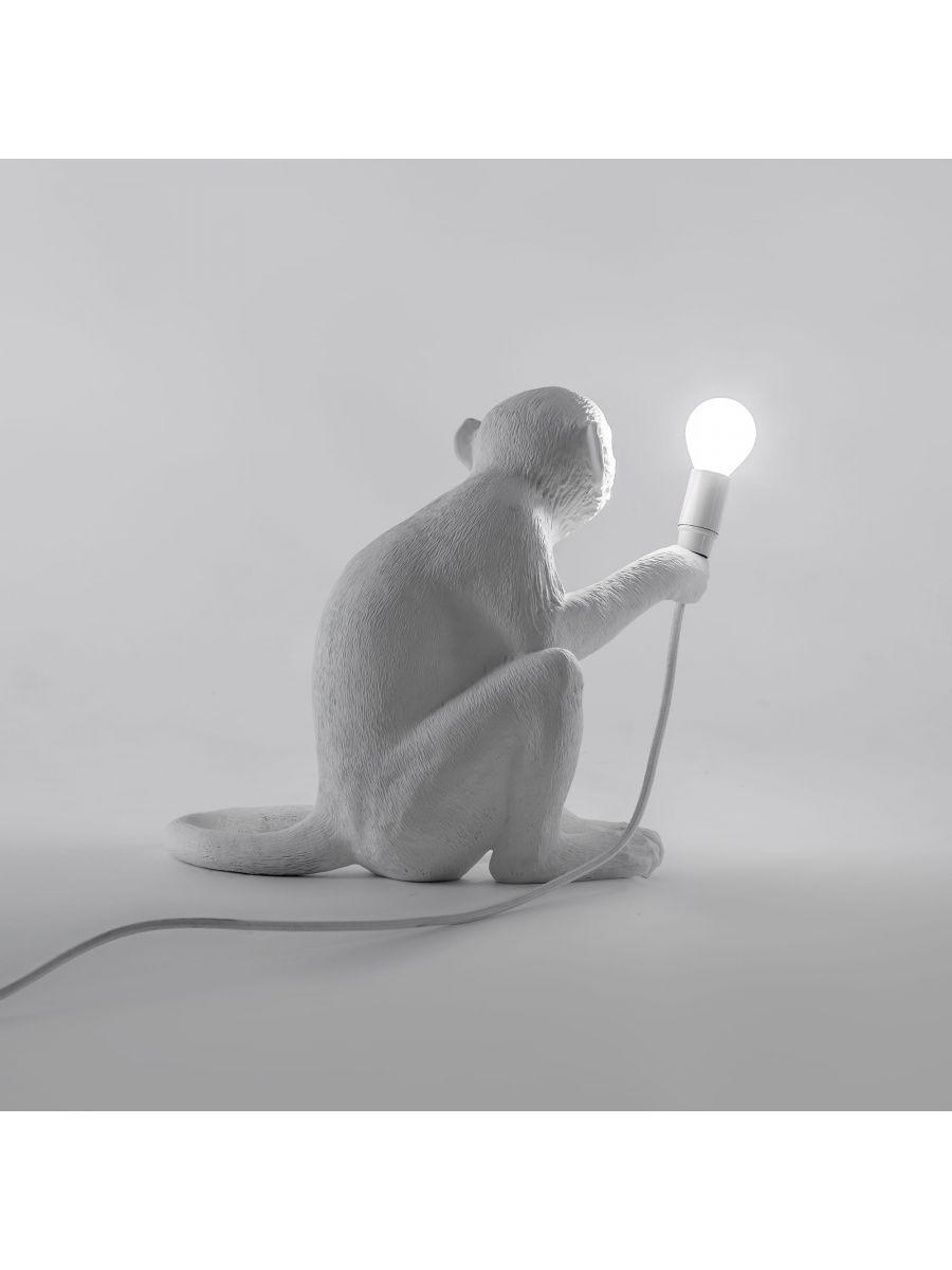 MONKEY SITTING lamp white - Eye on Design