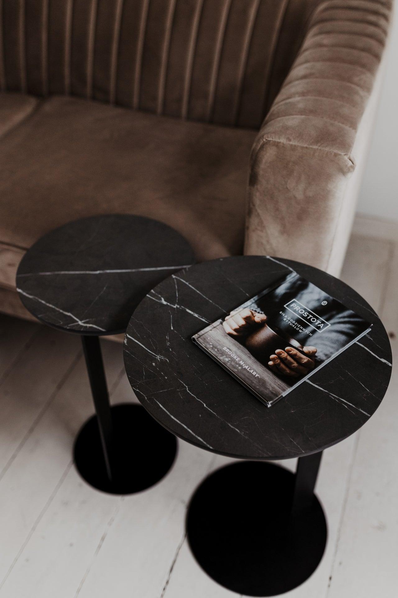 NARVIK side table grey marble - Eye on Design