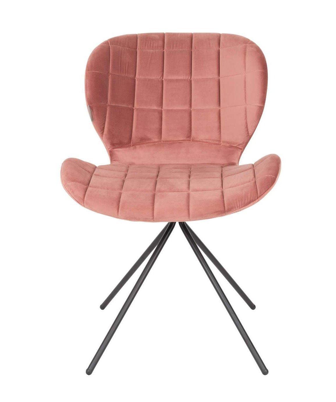 OMG VELVET chair pink - Eye on Design