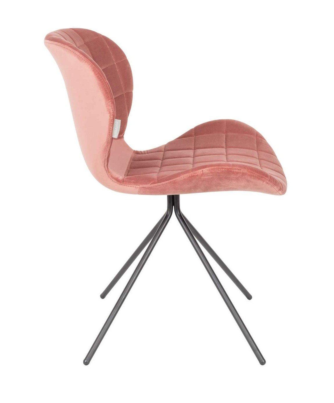 OMG VELVET chair pink - Eye on Design