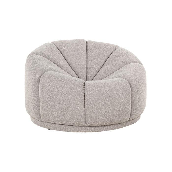 PALERMO pouffe taupe boucle - Eye on Design