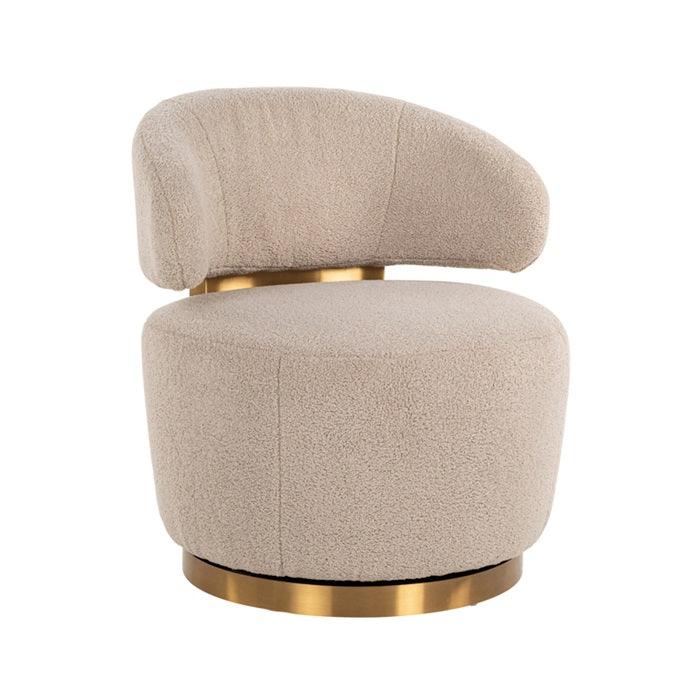 PARMA swivel armchair sand - Eye on Design