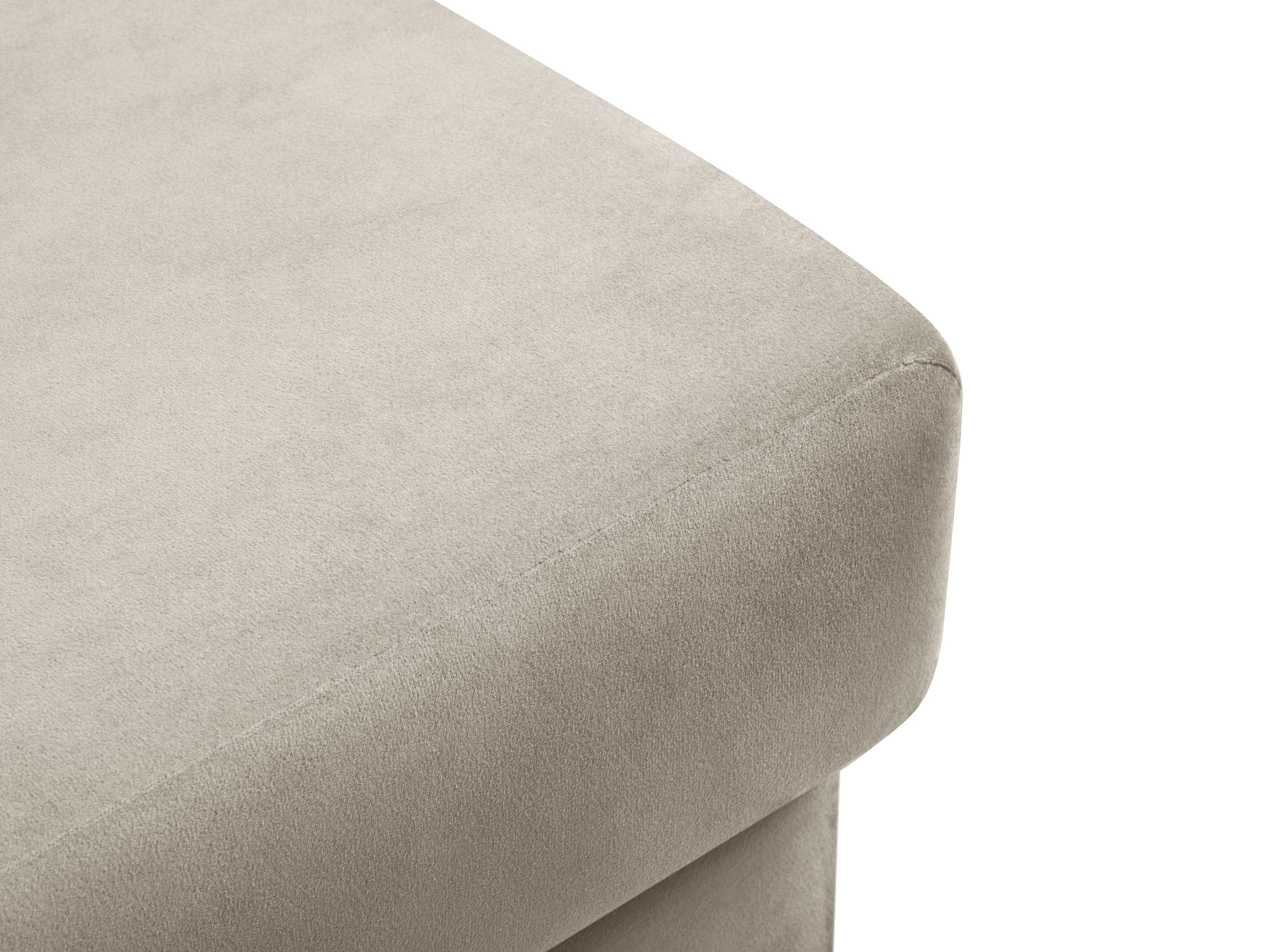 Pouffe velvet KYOTO beige with golden base - Eye on Design