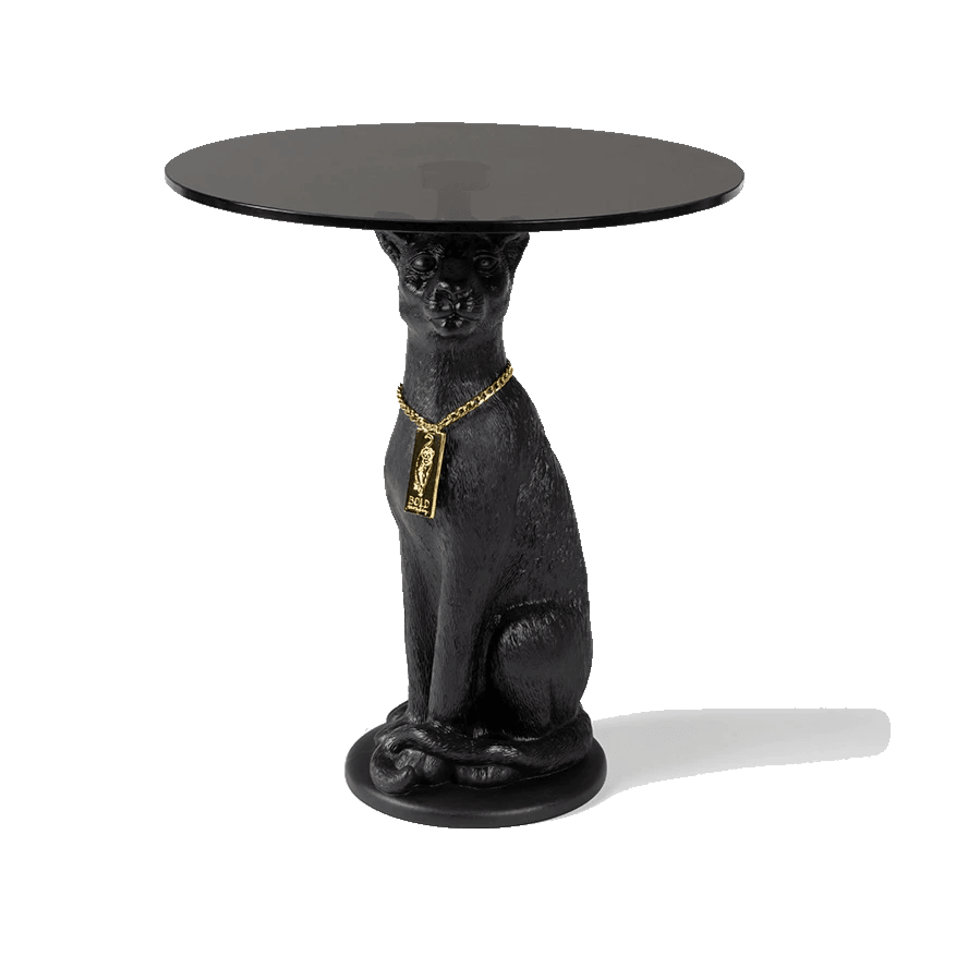 PROUDLY CROWNED PANTHER coffee table black - Eye on Design