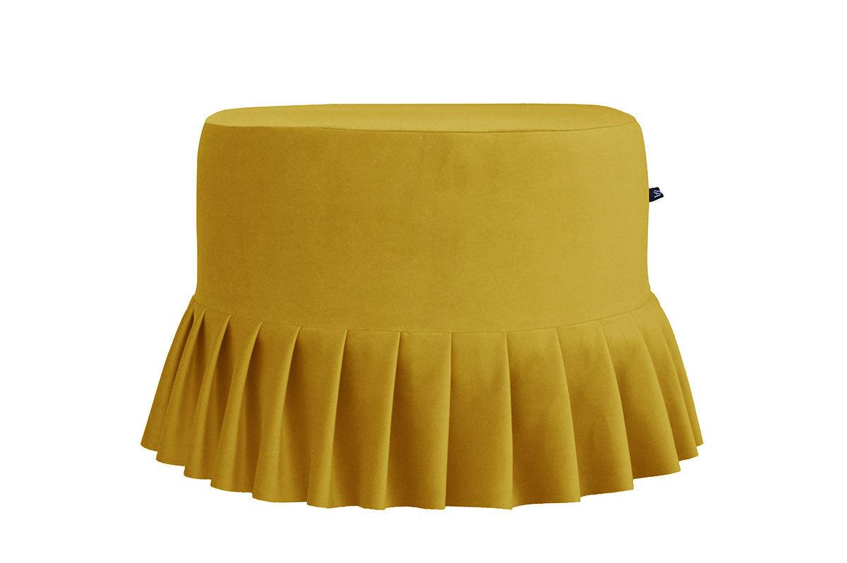 Puff with frill LOLITA mustard, Happy Barok, Eye on Design